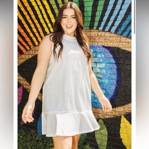 Queen of Sparkles - Rhinestone dress - size xs - white